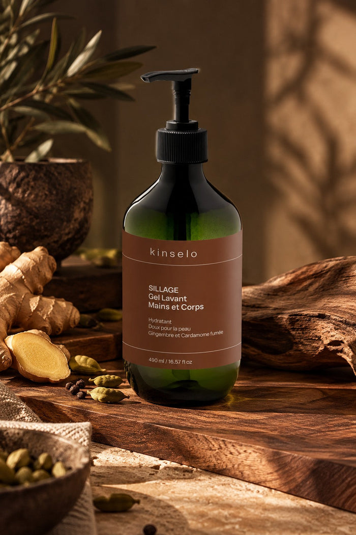 Sillage - Gel lavant mains et corps gingembre et cardamome fumée