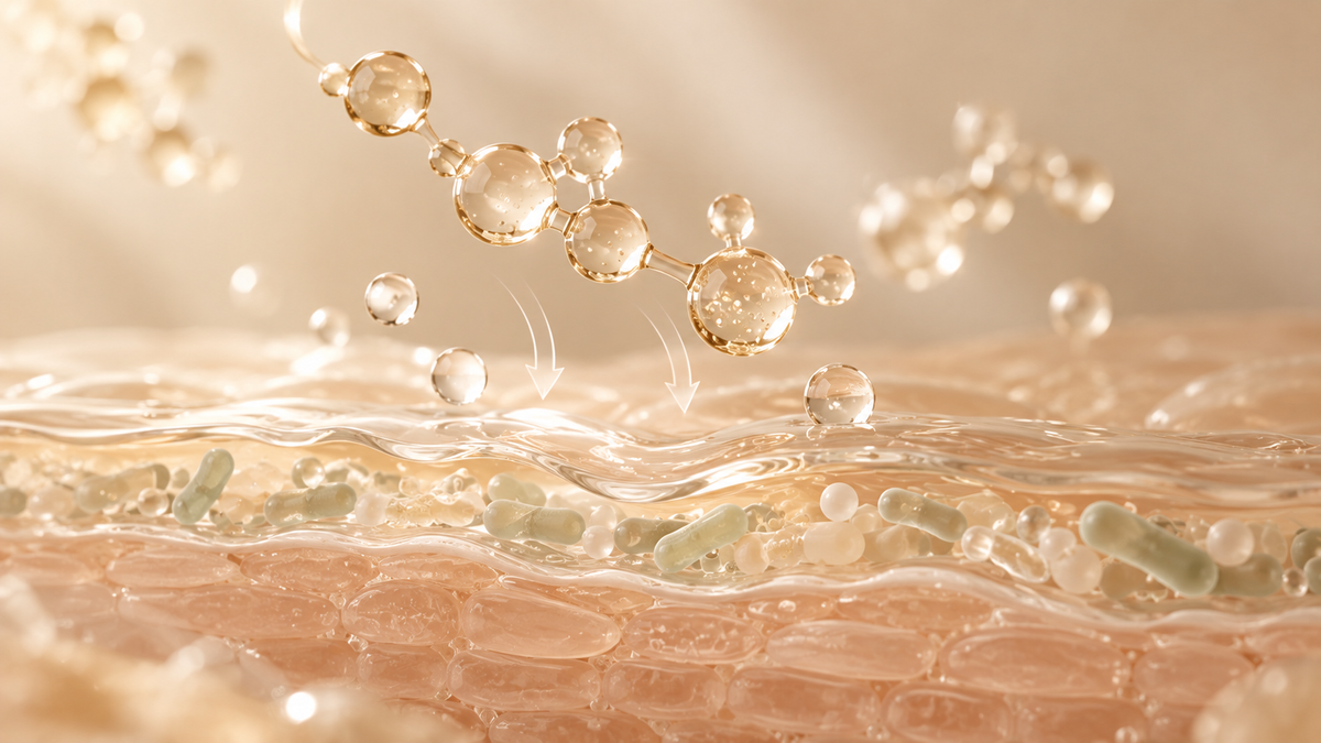 Prébiotiques à la surface de la peau